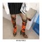 Pointed Toe Cuban Heels Over the Knee Pull On Camouflage Printed Boots  - Multicolor