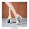 Peep Toe Snake Print Platform Sandals  - Beige