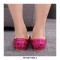 Pointed Toe Rhinestones Wedding Bride Ballets Flats - Silver