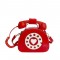 Telephone Shaped Funny Costume Crossbody Bags - Red