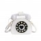Telephone Shaped Funny Costume Crossbody Bags - White