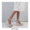 Peep Toe  Wedges Ankle Buckle Pearl Bead Straps Sandal  - SkyBlue