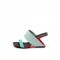 Peep Toe Strange Retrofuturistic Fashion Heels Slippers Sandals - Black Blue