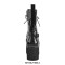Round Toe Chunky Heels Platforms Lace Up O Ring Chain Side Zipper Gothic Punk Boots - Black