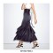 Peep Toe Retrofuturistic Metal Strange Heels Ankle T-Straps Sandals - Apricot