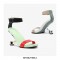 Peep Toe Retrofuturistic Metal Strange Heels Ankle Straps Sandals - Apricot