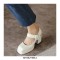 Square Toe Chunky Heels Buckle Straps Platforms Mary Janes Shoes - White