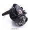 Rivet Decorated Skull Chain Steampunk Gothic Punk Gas Mask - Black