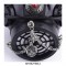 Rivet Decorated Skull Chain Steampunk Gothic Punk Gas Mask - Black