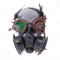 Steampunk Feather Goggles Rivet Decorated Gothic Carnivale Gas Mask - Black