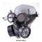 Steampunk Batwings Rivet Decorated Gothic Carnivale Gas Mask - Black
