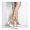 Bowling Round Heels Platform Round Toe Pumps Ankle LaceUp Sandals  - White