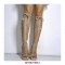 Stiletto Heels Crystal Gladiator Strap Square Toe PVC Sandals - Silver