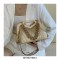 Inverted Triangle Vintages Shoulder Bags - Coffee