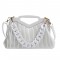 Inverted Triangle Vintages Shoulder Bags - White