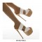 Peep Toe Platforms Stiletto Heels Mules Spring Sandals - Tan