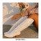Block Heel Knee High Pointed Toe Western Cowboy Pull On Cowgirl Booties - Pink