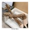 Round Toe Platforms Over The Knee Leopard Print Stiletto Heels Zipper Booties - Leopard