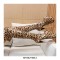 Round Toe Platforms Over The Knee Leopard Print Stiletto Heels Zipper Booties - Leopard