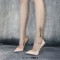 Pointed Toe Stiletto Heels Butterfly Wings Summer Spring Pumps - Beige Silk