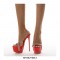 Peep Toe Platforms Leopard Stiletto Heels Spring Sandals - Tan
