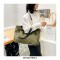Plush Shopping Totes Metal Chain Totebag Bags - Black