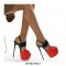 Peep Toe Stiletto Heels Platforms Buckle Straps Sandals Pumps - Black