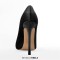 Pointed Toe Stiletto Slip On Classical Pumps - Black Velvet