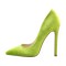 Pointed Toe Stiletto Slip On Classical Pumps
 - Green Velvet