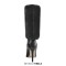 Pointed Toe Stiletto Heels Short Flock Trousers Tube Warm Knee Highs Winter Booties - Black Faux Leather