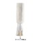 Pointed Toe Stiletto Heels Short Flock Trousers Tube Warm Knee Highs Winter Booties - White Faux Leather