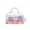 Winter Style Faux Fur Mini Plush Crossbody Handbag Bags - Pink