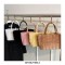 Plush Wooly Shopping Bucket Totebag Bags - Yellow