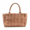 Plush Wooly Shopping Bucket Totebag Bags - Khaki