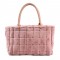 Plush Wooly Shopping Bucket Totebag Bags - Pink