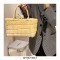 Plush Wooly Shopping Bucket Totebag Bags - Yellow