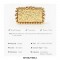 Acrylic Box Beads Evening Clutch Bags - Gold