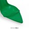 Pointed Open Toe Cross-tied Gladiator Lace Up Stiletto Heels Sandals - Green Faux Leather