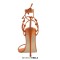 Pointed Open Toe Cross-tied Gladiator Lace Up Stiletto Heels Sandals - Orange Faux Leather