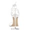 Pointed Open Toe Cross-tied Gladiator Lace Up Stiletto Heels Sandals - Orange Faux Leather