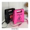 Funny Caution Letter Sign Costumes Handbag - Pink