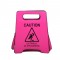 Funny Caution Letter Sign Costumes Handbag - Pink