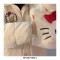 Warm Kawaii Kitty Anime Totebag - White