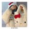 Warm Kawaii Kitty Anime Totebag - White