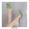 Peep Toe PVC Bow Transparent Spike Heels Sandals Slippers - Green