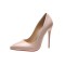 Pointed Toe Stiletto Heels Patent Pumps - Nude