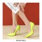 Pointed Toe Stiletto Heels Patent Pumps - Lemon Yellow