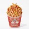 French Fries Chips Shaped Rainbow Rhinestones Mini Clutch Party Purses - Red
