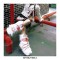 Anime Hello Kitty Soft Calf High Fluffy Boots - White Red