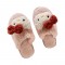 Kawaii Kitty Anime Egirl Indoor Warm Cotton Sandals Slippers - Pink